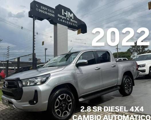 TOYOTA HILUX 2.8 D-4D TURBO DIESEL CD SR 4X4 AUTOMÁTICO